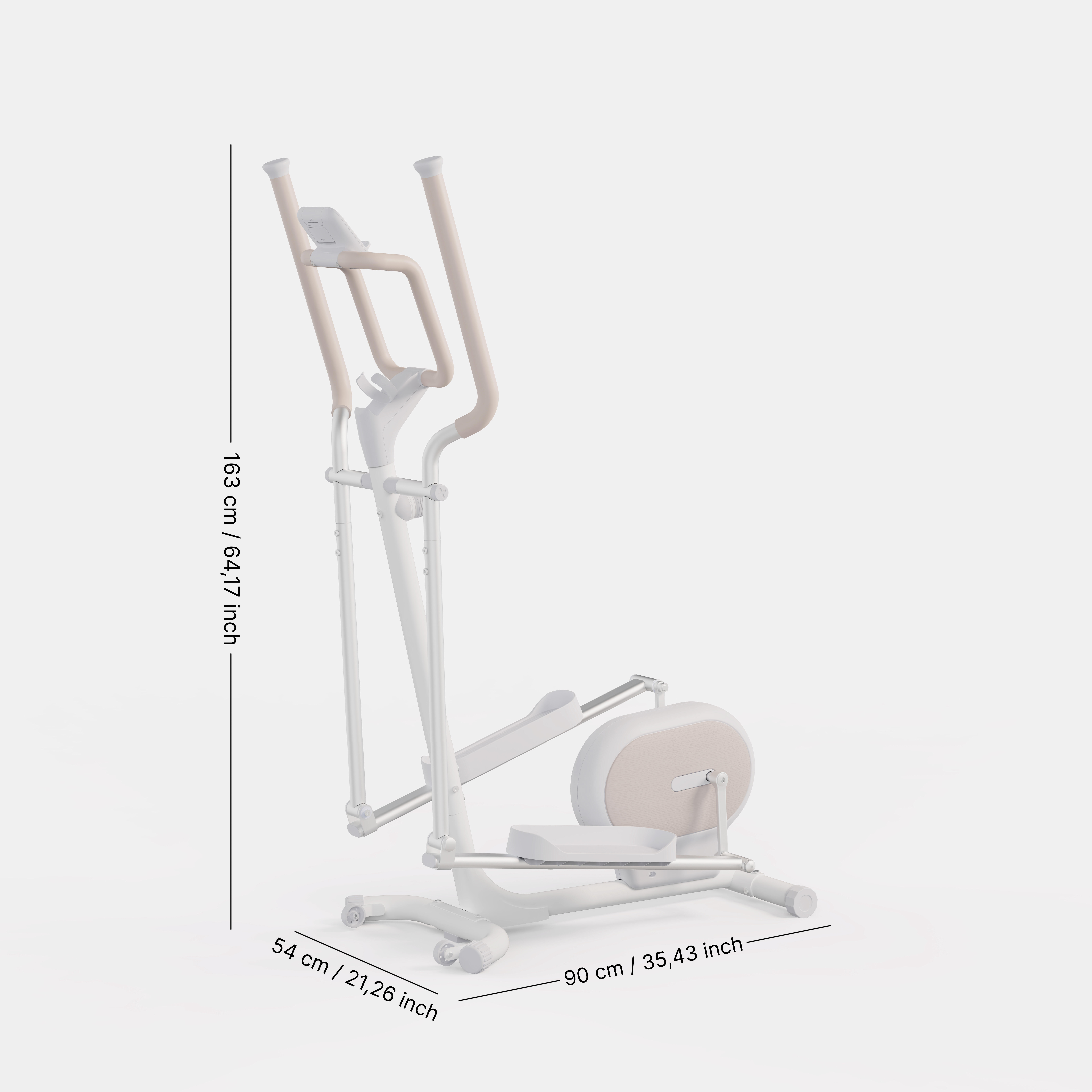 Smart Cross Trainer Initial Elliptical 100 White