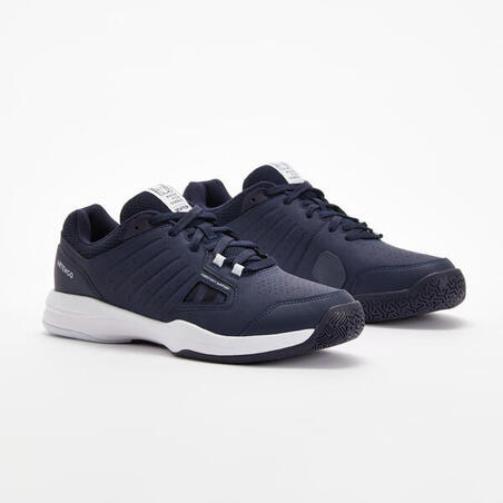 CHAUSSURES DE TENNIS HOMME TS500 BLEUE BLANC GLACIER MULTI COURT