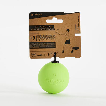 М'яч гумовий Turnball Fast Ball для гри в тетербол жовтий