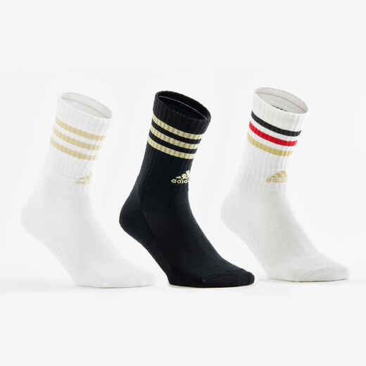 
      Tennissocken High 3er Pack - ADIDAS Stripes schwarz/gold
  