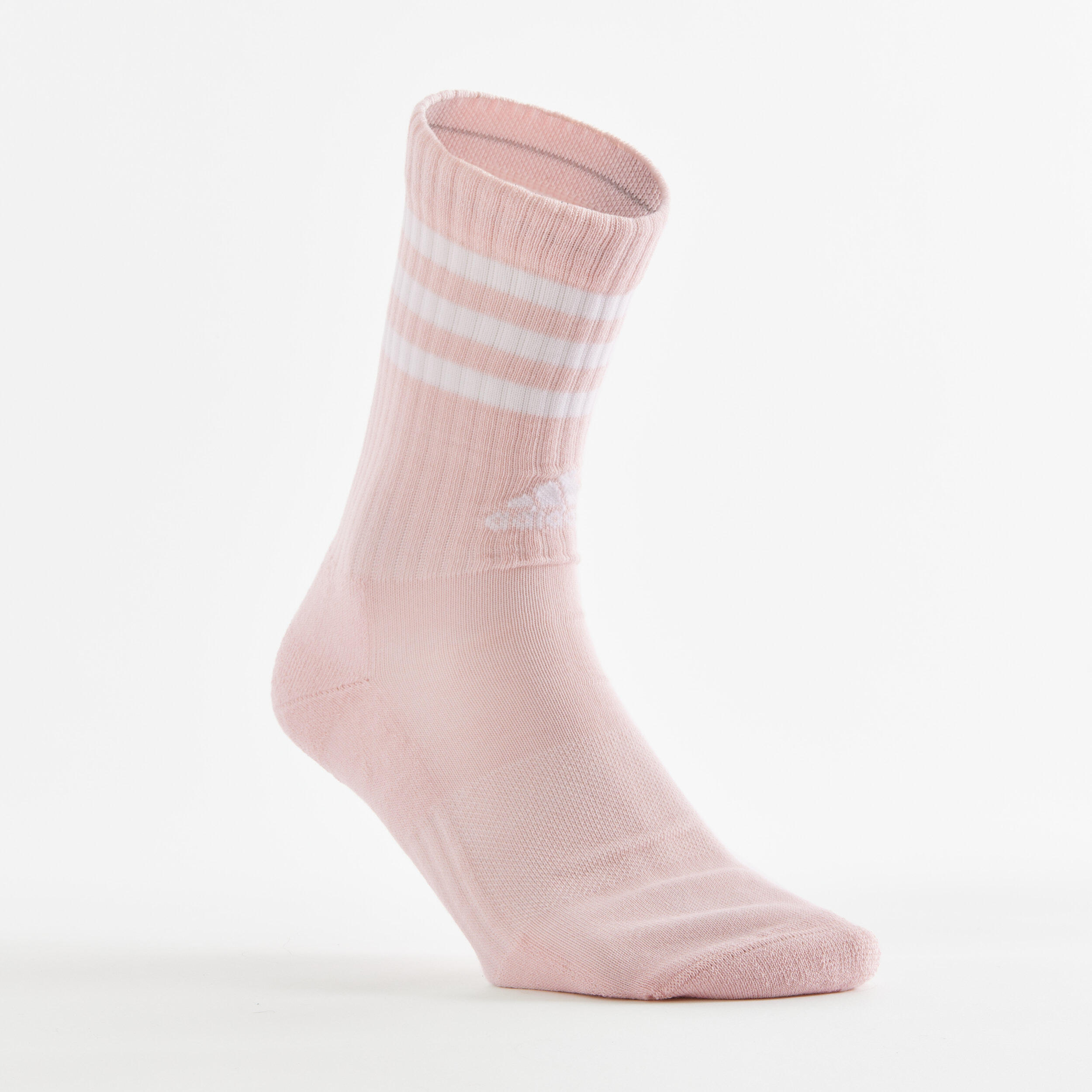 High Sports Socks Tri-Pack - Green/Pink Stripes 3/8