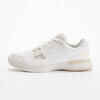 CHAUSSURES DE TENNIS  FEMME TERRE BATTUE TS500 BLANCHE BEIGE