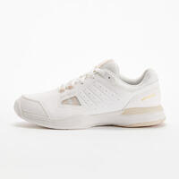 CHAUSSURES DE TENNIS  FEMME TERRE BATTUE TS500 BLANCHE MAGNOLIA