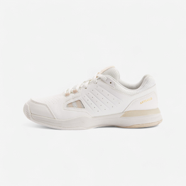 CHAUSSURES DE TENNIS  FEMME TERRE BATTUE TS500 BLANCHE MAGNOLIA