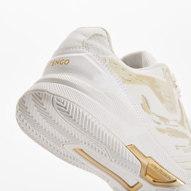 Women's Multi-Court Tennis Shoe Strong - Off-White/Gold