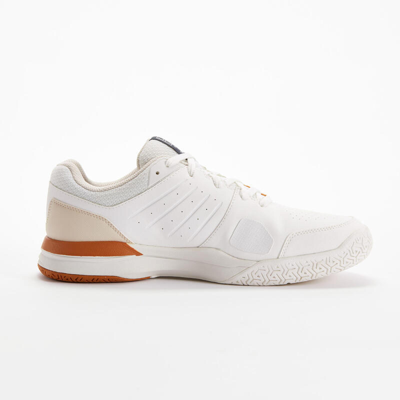 CHAUSSURES DE TENNIS HOMME TS500 BLANC CASSE MULTI COURT