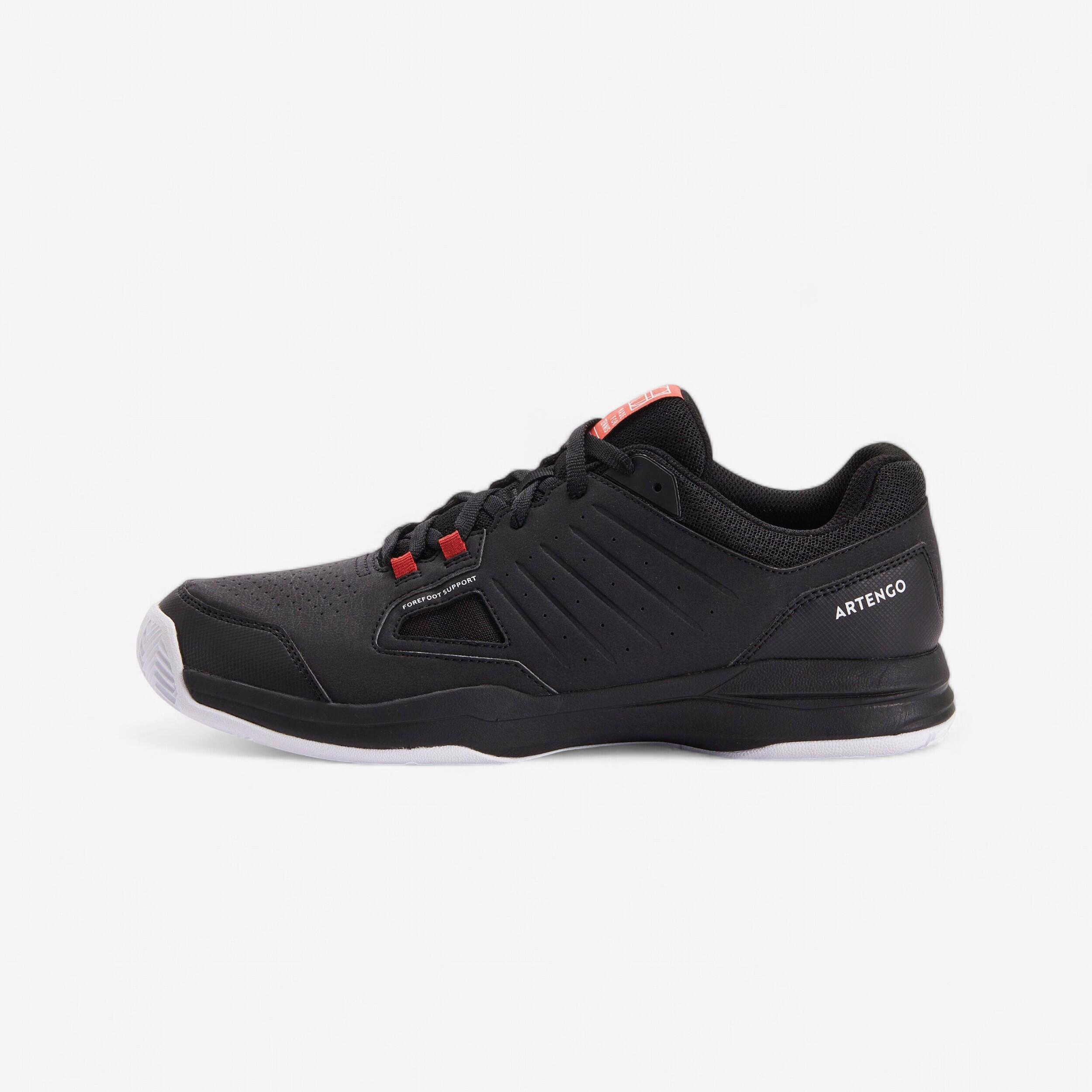 Artengo - Chaussure De Tennis Homme Terre Battue Ts 500 Noir Rouge Brique - Chaussures De Sport - Tennis - Bordeaux-noir-rouge - 45 - Decathlon