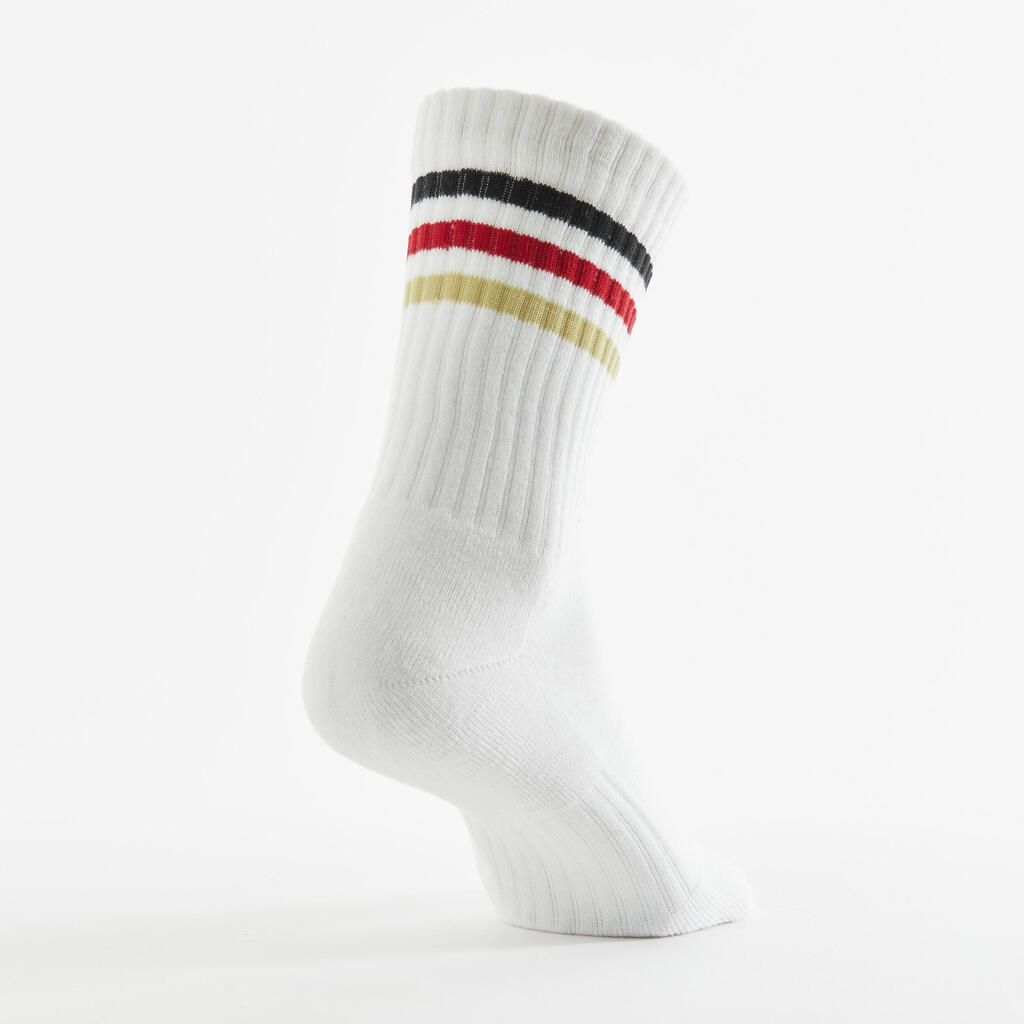 High Sports Socks Tri-Pack - Black/Gold Stripes