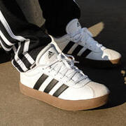 Încălțăminte Educație fizică ADIDAS VL COURT Alb-Negru-Gri Copii