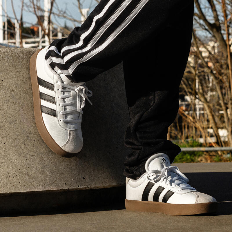 CHAUSSURES VL COURT ADIDAS ENFANT BLANC NOIR GRIS