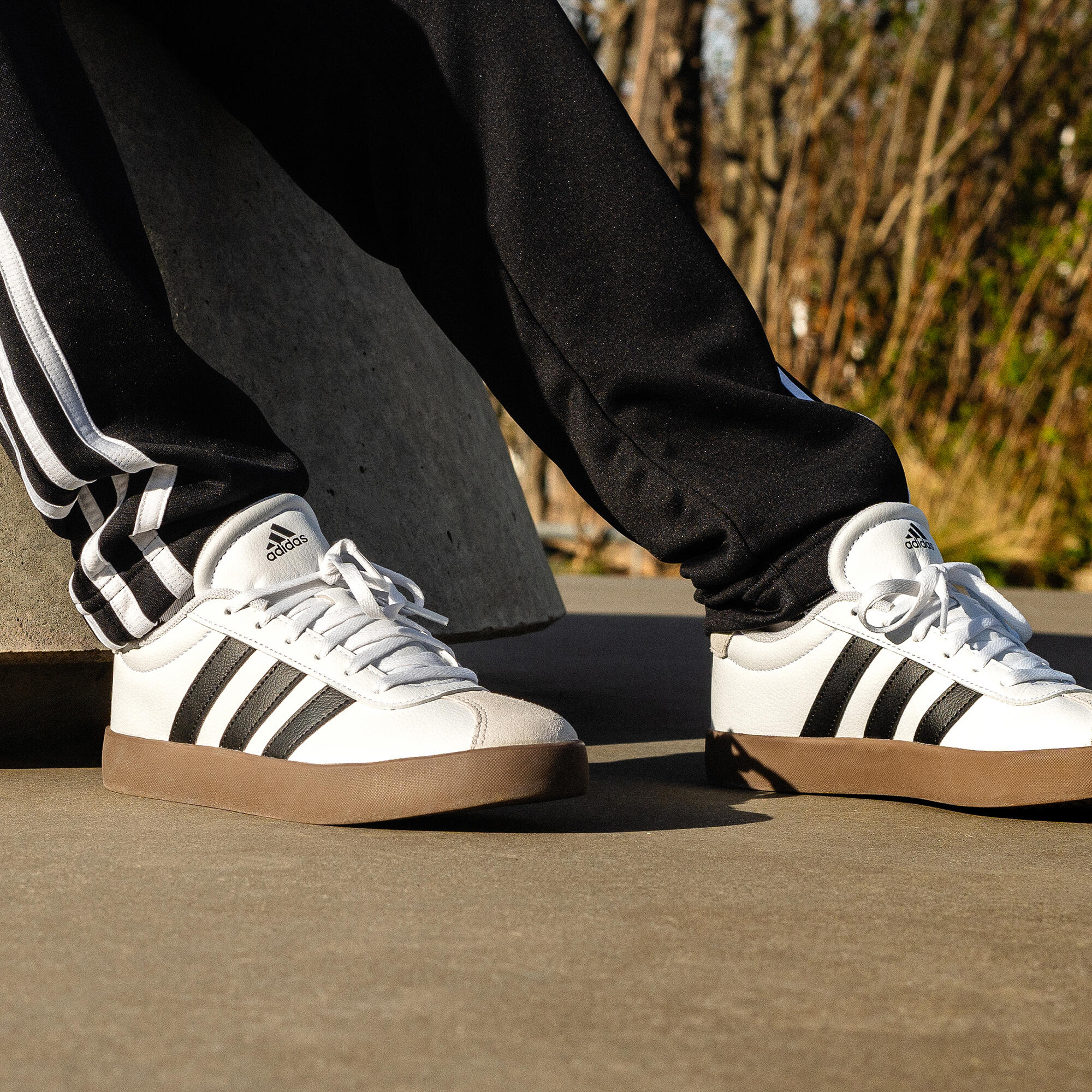 Adidas Sportschuhe Kinder - VL Court weiss/schwarz 10/12