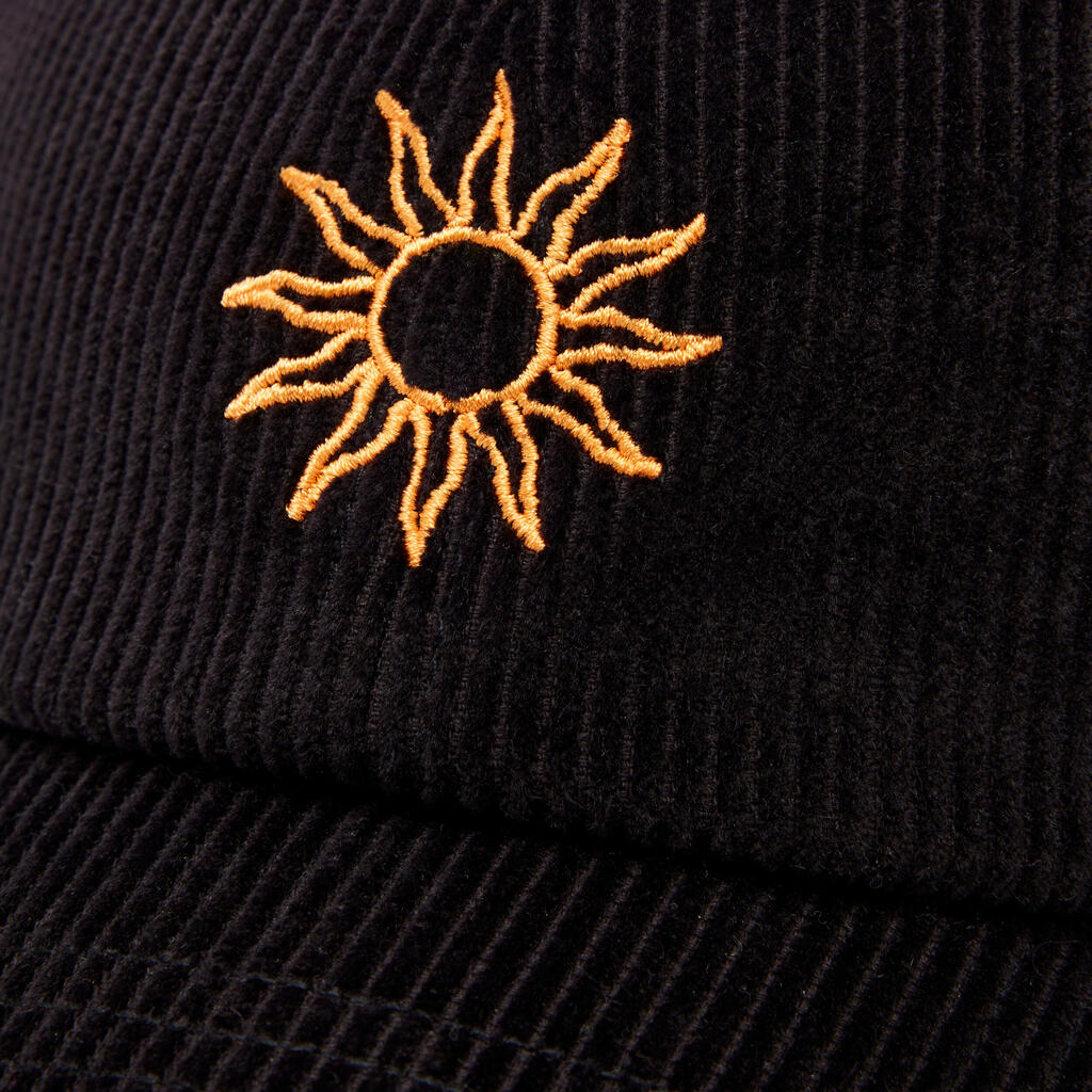 Corduroy Skateboarding Cap CAP900 Edi Damestoy Signature - Black