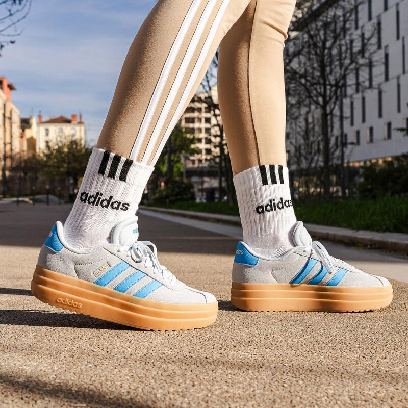 Zapatillas Caminar Adidas VL Court Bold Mujer Azul Goma