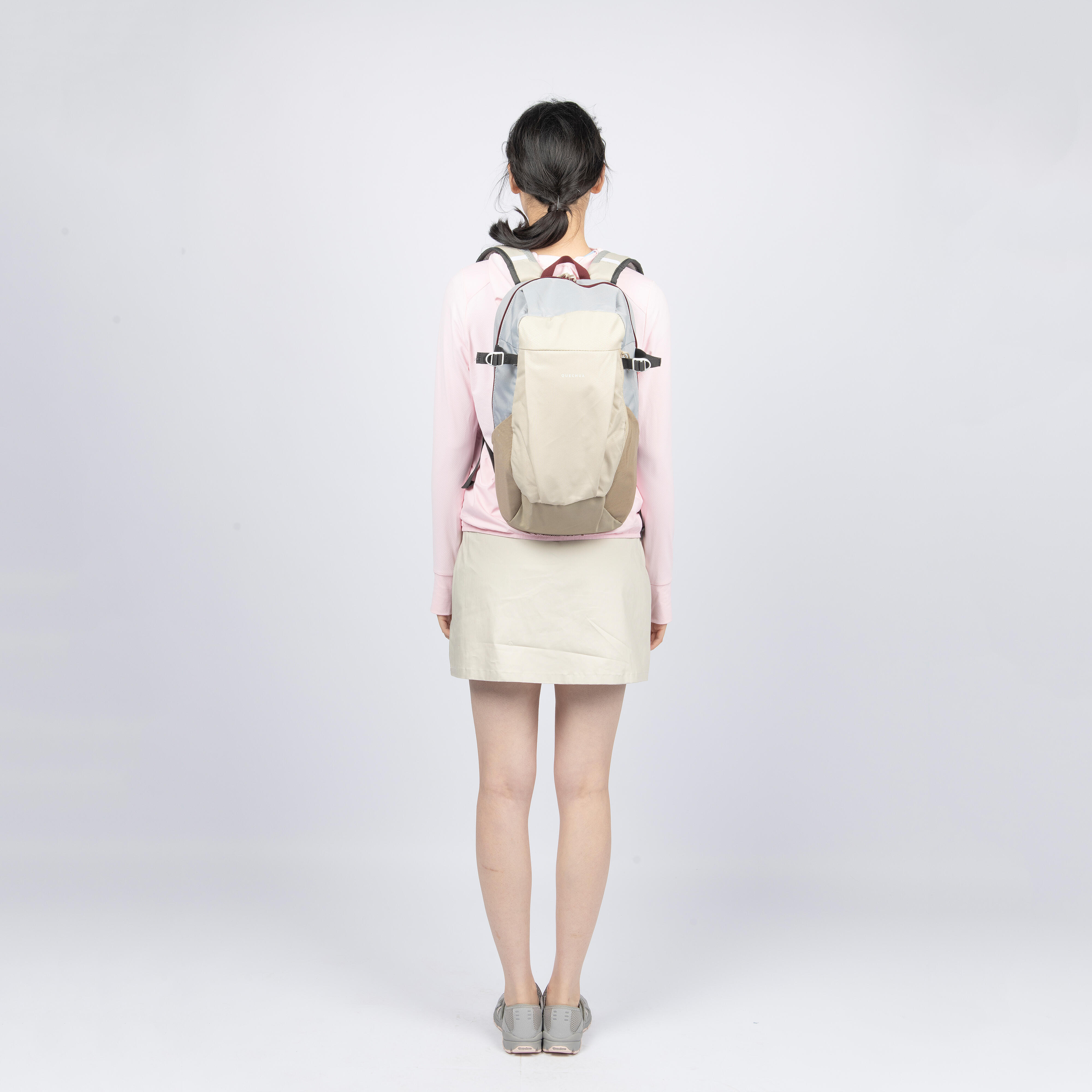 20L Hiking Backpack - Arpenaz NH100 - Beige