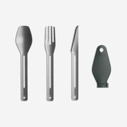 3-Piece Stainless-Steel Cutlery Set, Spoon-Fork-Knife, Storage Box