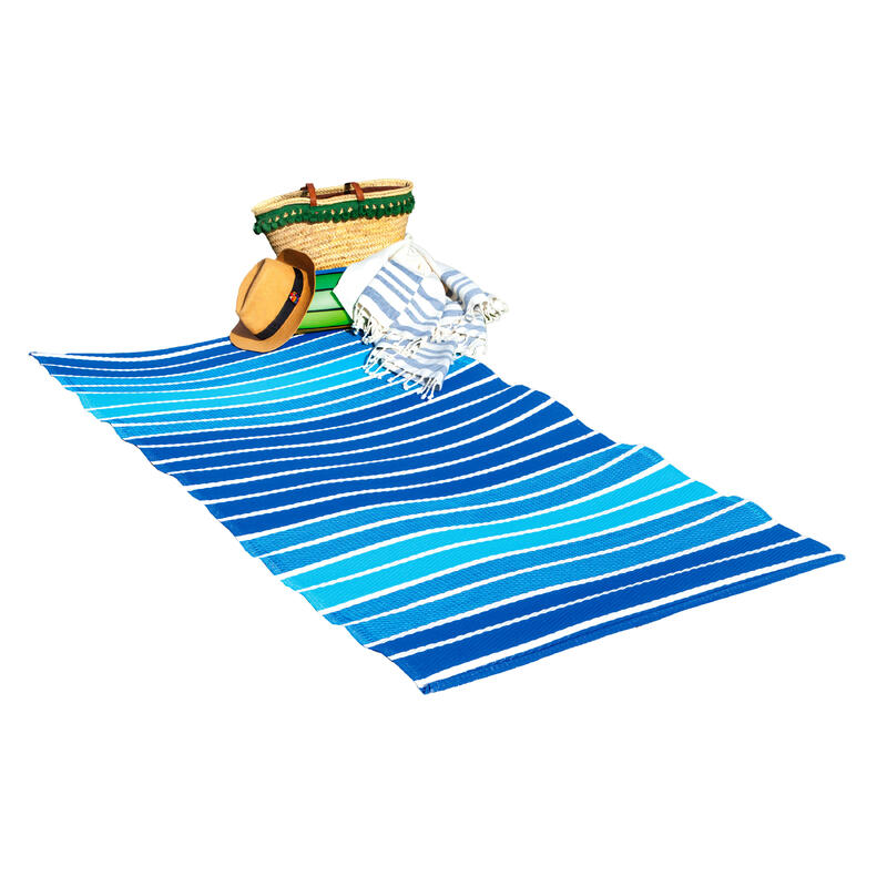 Rogojină de plajă 90 x 180 cm Albastru