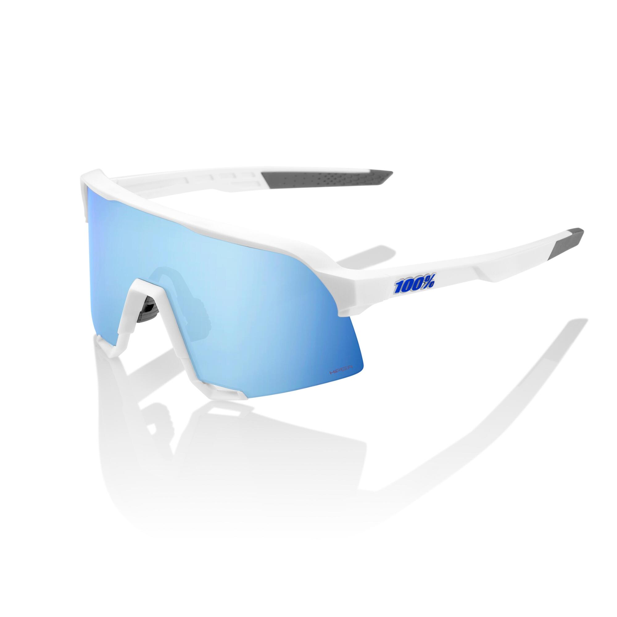 Occhiali da sole - S3 Matte White HiPER Blue Lens Multilayer Mirror