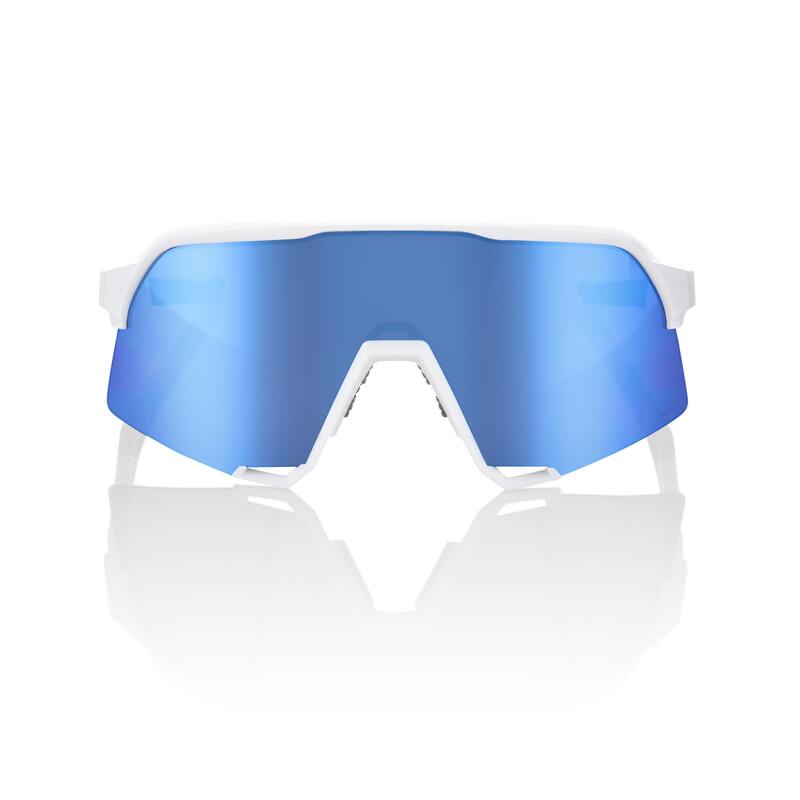 Lunettes de soleil - S3 Matte White HiPER Blue Multilayer Mirror Lens