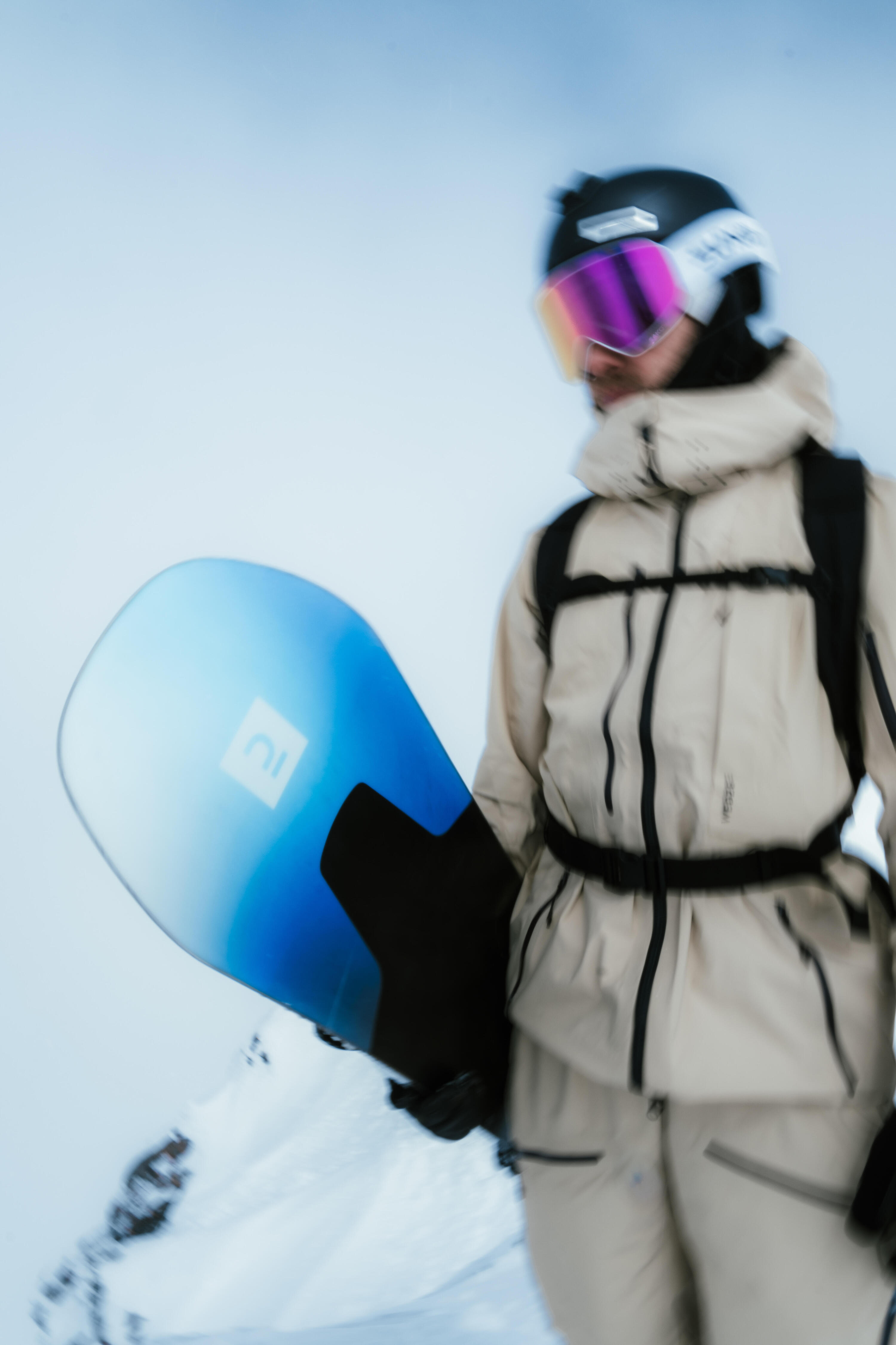 Planche de snowboard all mountain freeride backcountry adulte, park&ride 900 pro 13/21