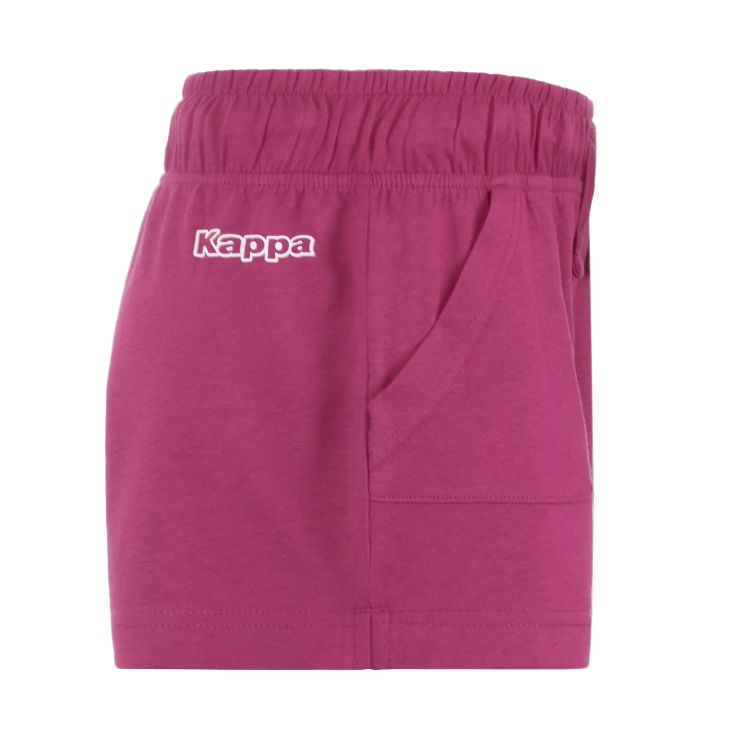 Short bambina Kappa 100% cotone Fuchsia Bright Rose 3/6