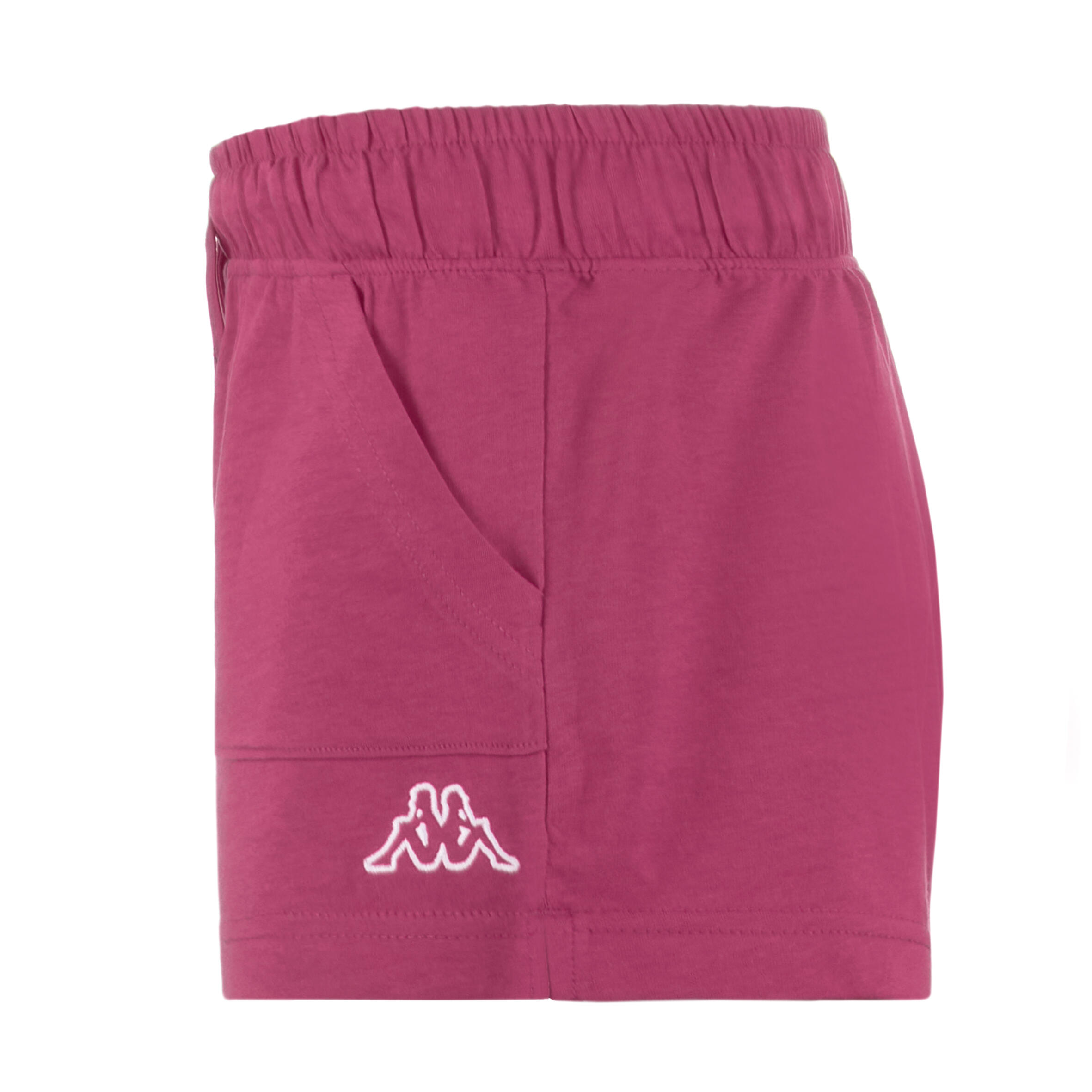 Short bambina Kappa 100% cotone Fuchsia Bright Rose 5/6