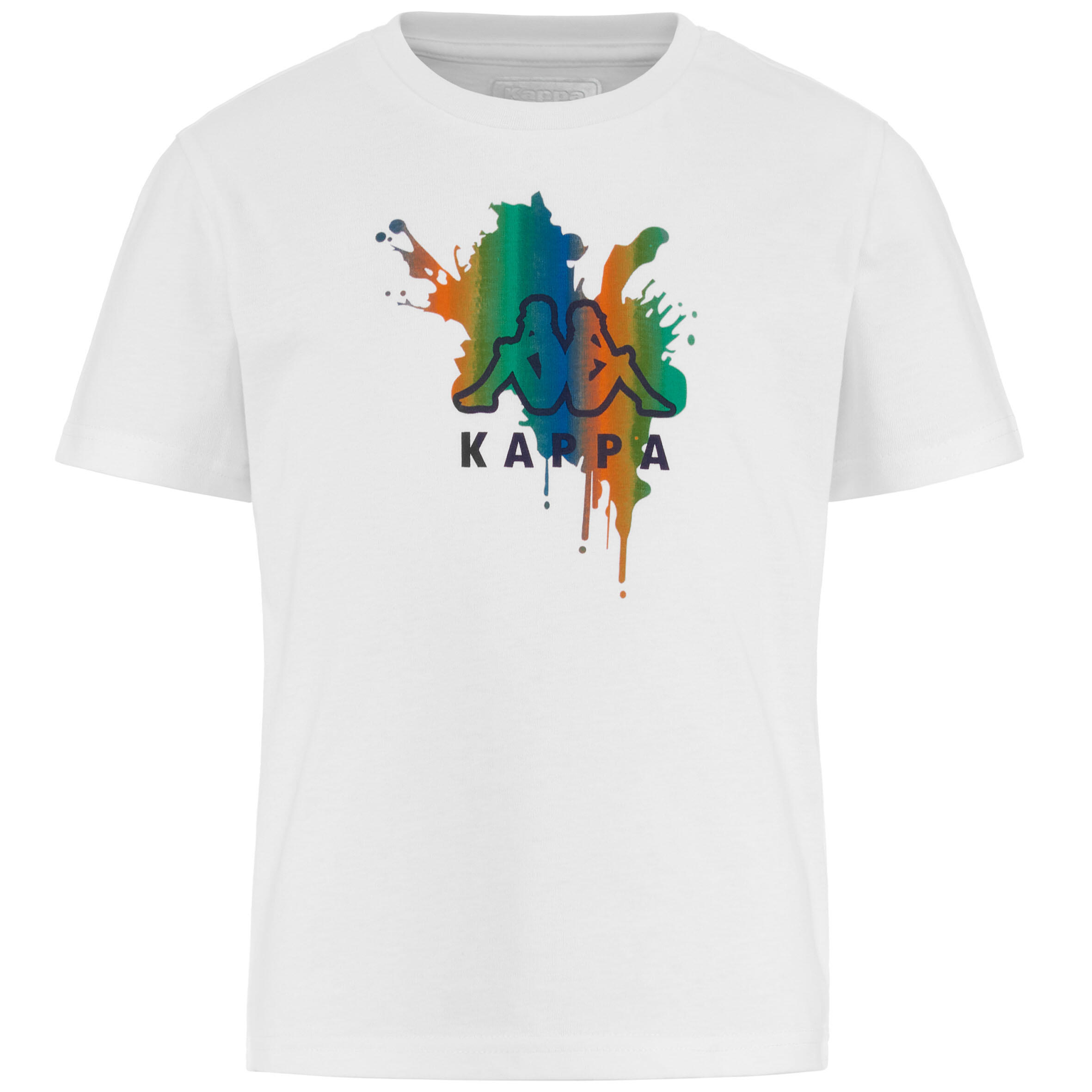 KAPPA T-shirt bambino Kappa 100% cotone bianco