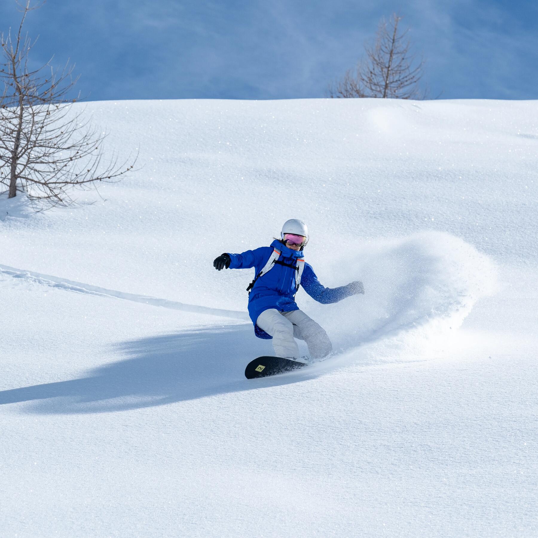 Snowboard freeride neve em pó Decathlon