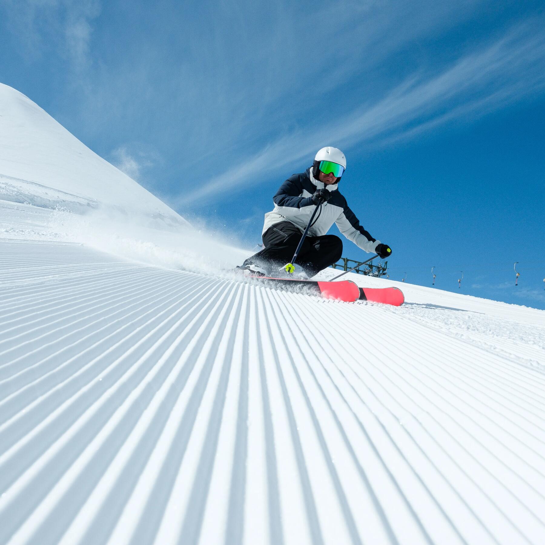 Groupe de copin au ski selfi tenue decathlon