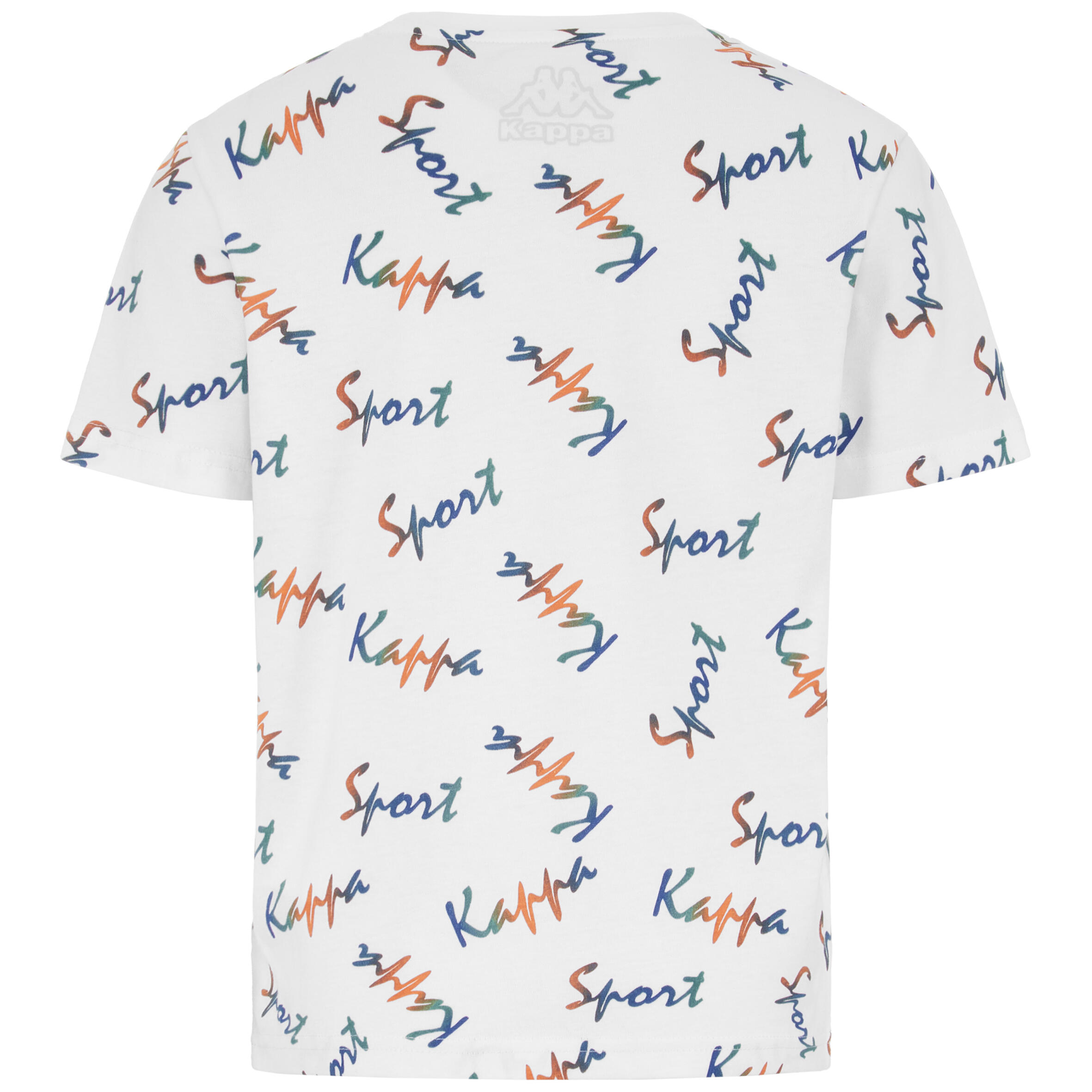 T-shirt bambino Kappa 100% cotone bianco 4/6