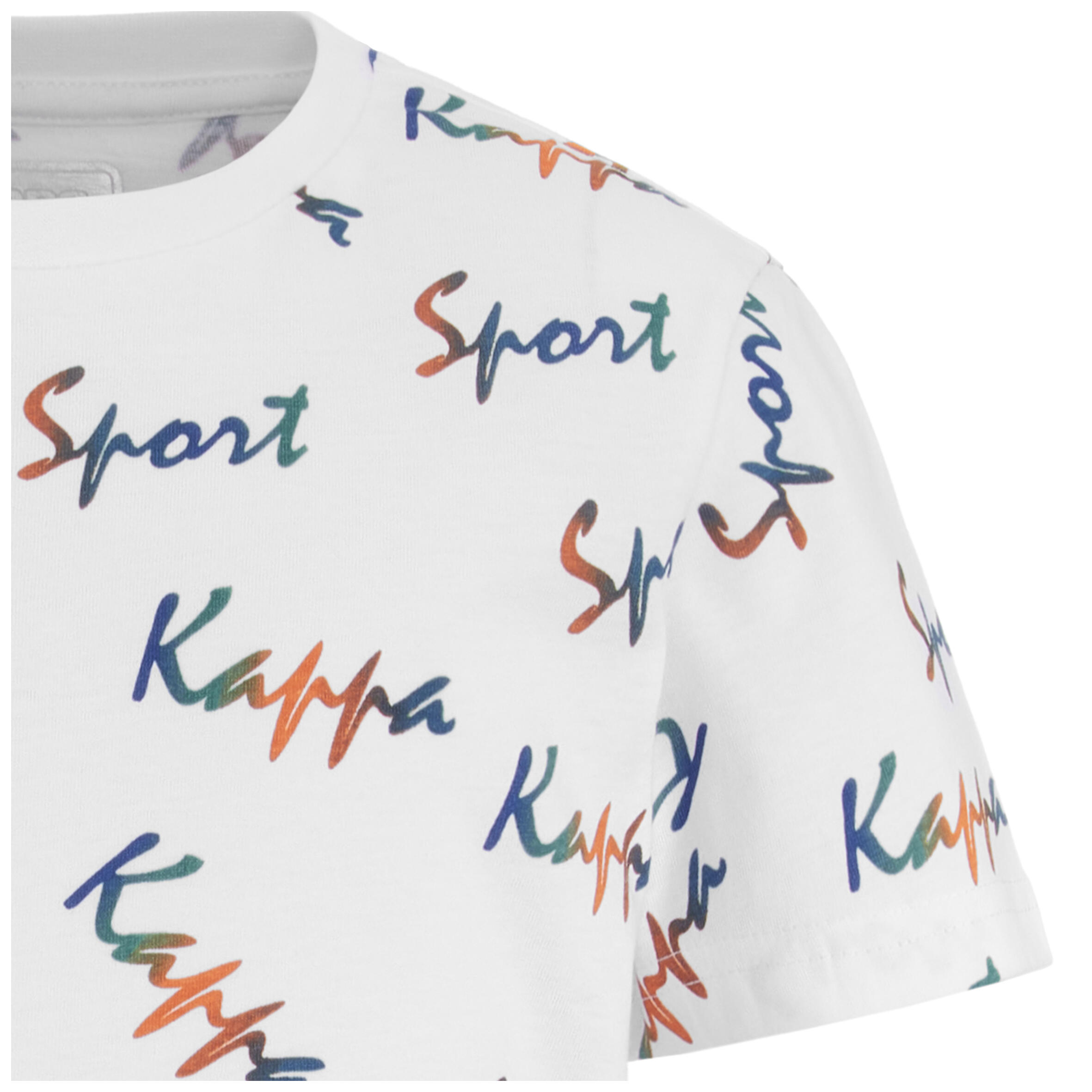 T-shirt bambino Kappa 100% cotone bianco 6/6