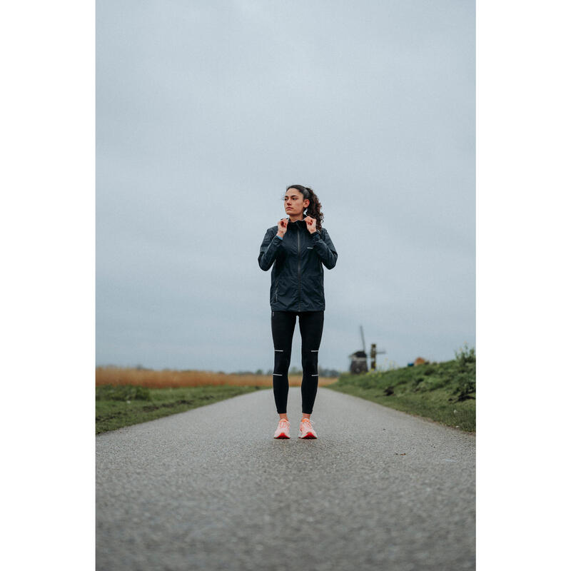 Geacă de alergare impermeabilă Kiprun Run Rain 900 Gri Damă