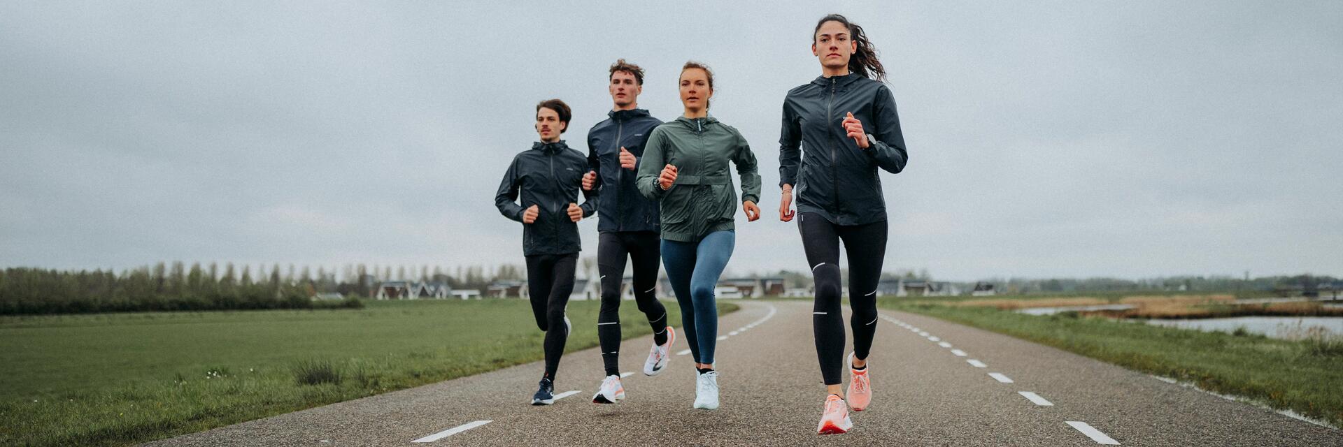 amigos corriendo
