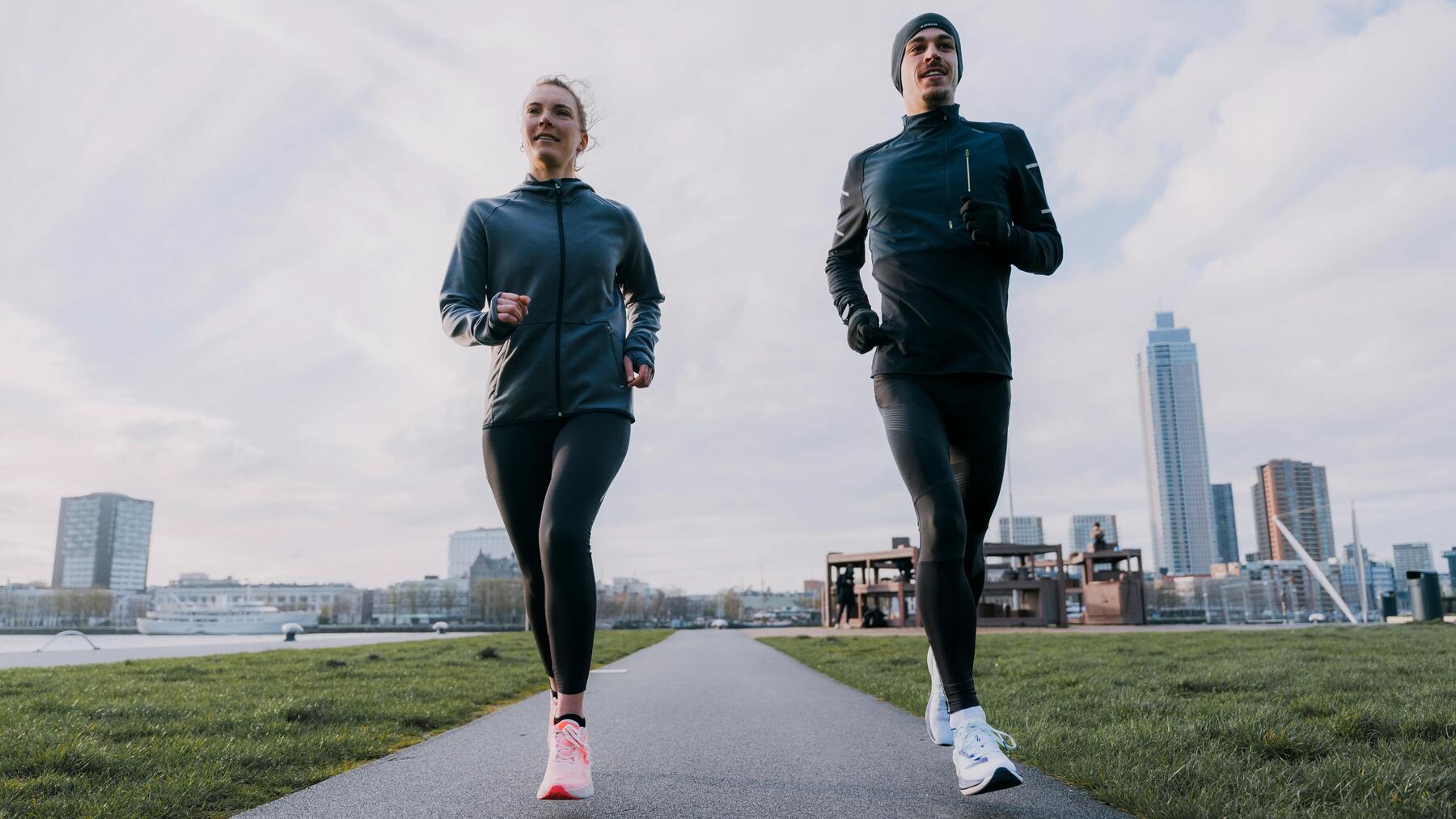Courir sous la pluie