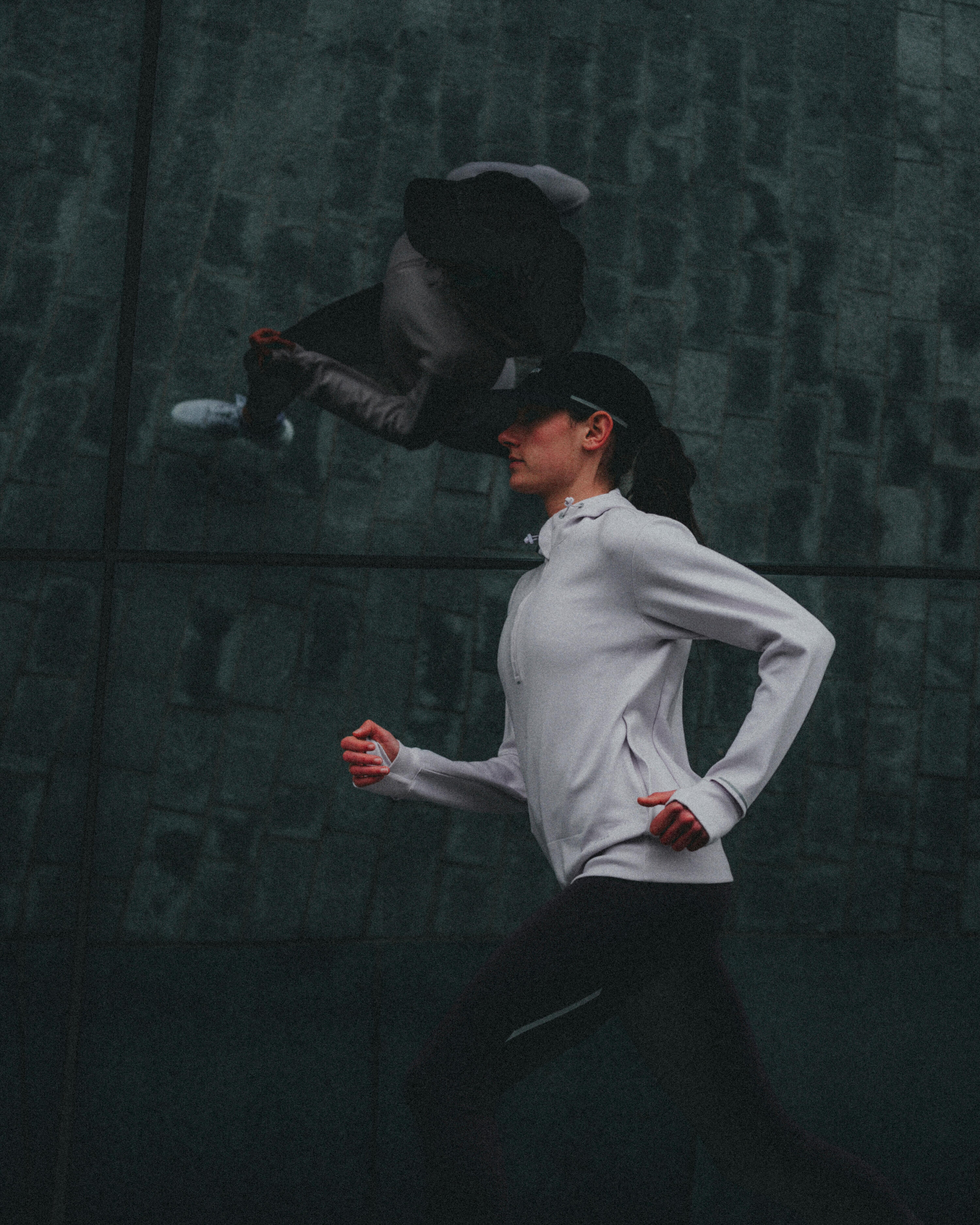 Legging chaud de running Femme, KIPRUN Run 500 Warm Aubergine 7/9
