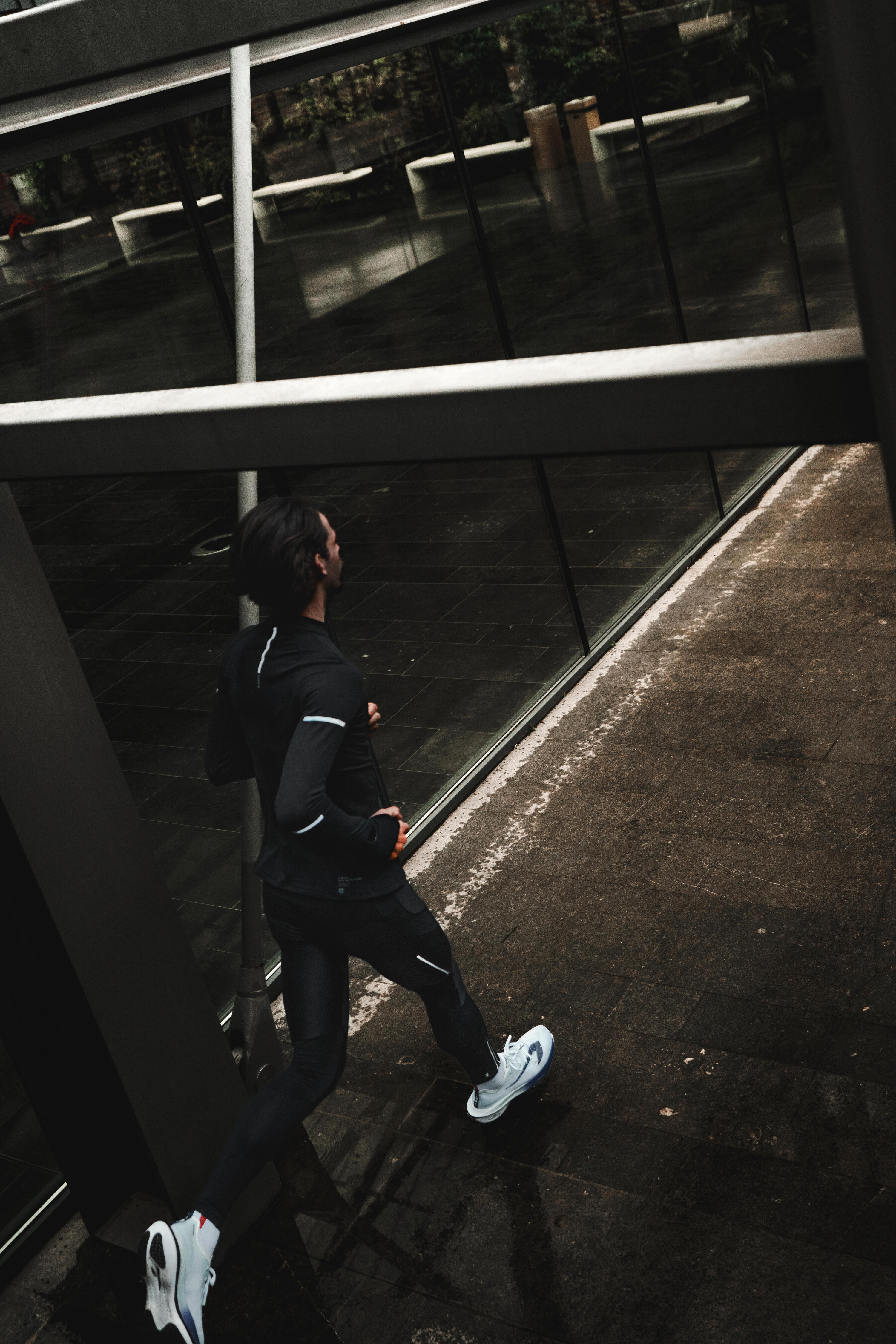 Veste manches longues de course homme, Run 900 Warm 1/2 zip 9/10
