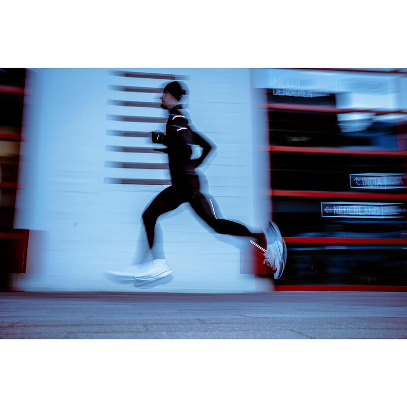 Gorro running sin costuras Hombre Mujer - KIPRUN negro