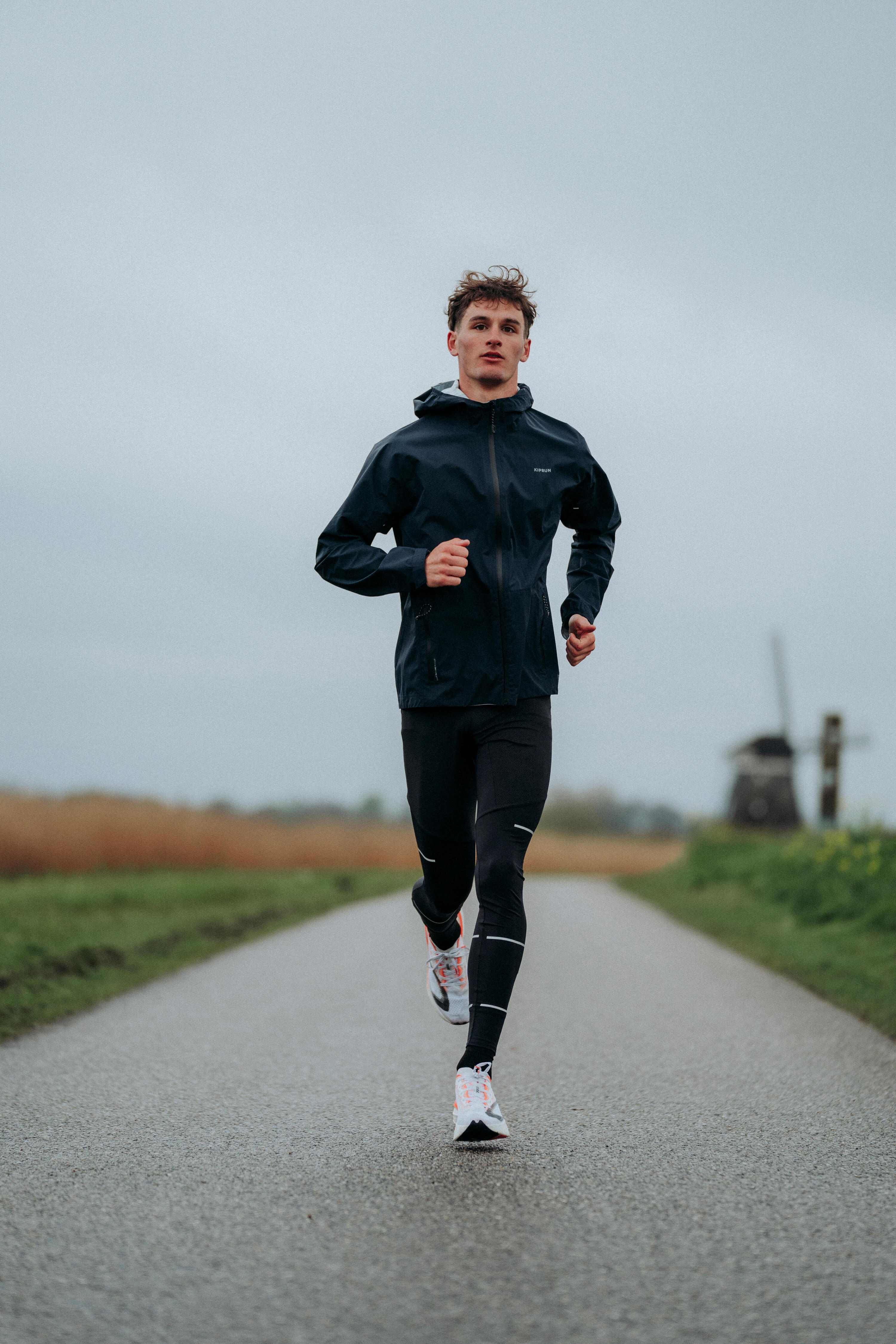 Collant de course déperlant homme, Run 900 9/12