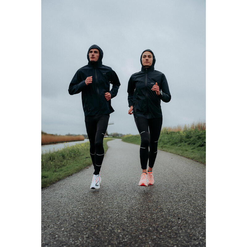 Collant de running déperlant Homme - KIPRUN Run 900 Rain Noir