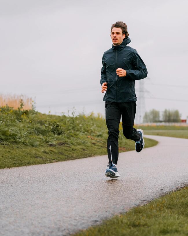 PANTALON DE TRAIL IMPERMÉABLE H NOIR