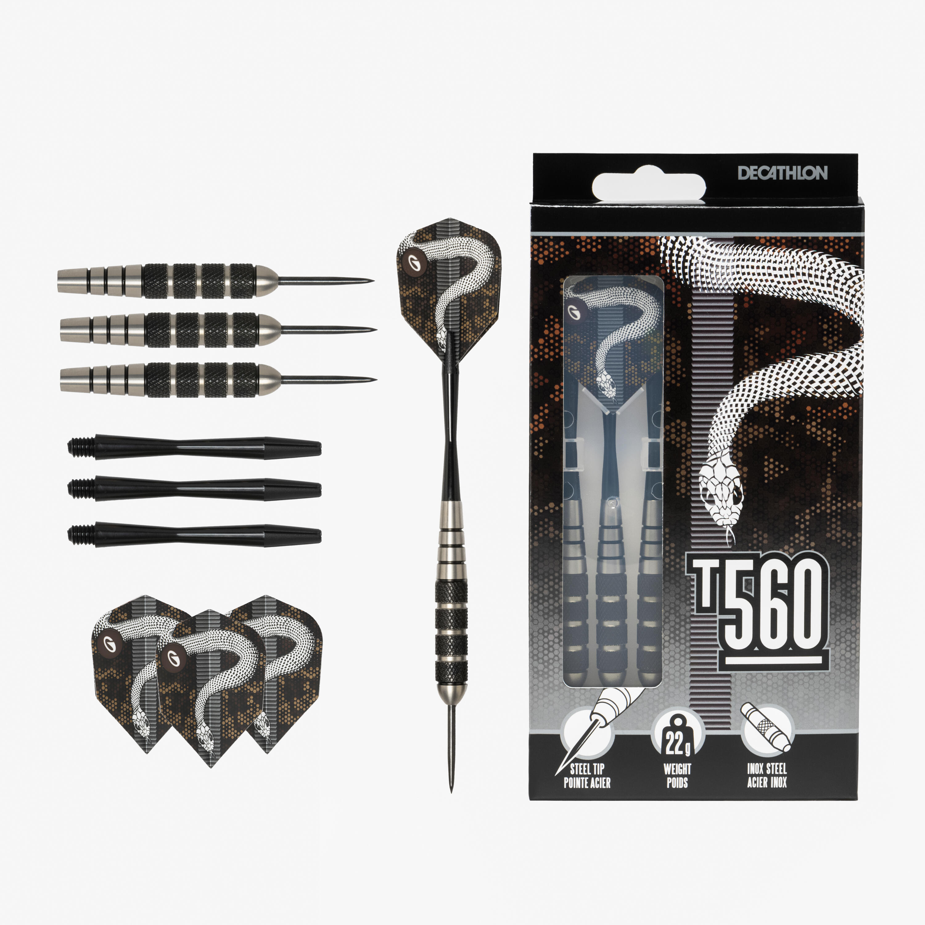 T560 Steel-Tipped Darts Tri-Pack 6/10