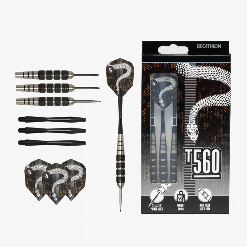 12 Fléchettes Professionnelles Pointe Acier - 14 Grammes - Jeu Métal