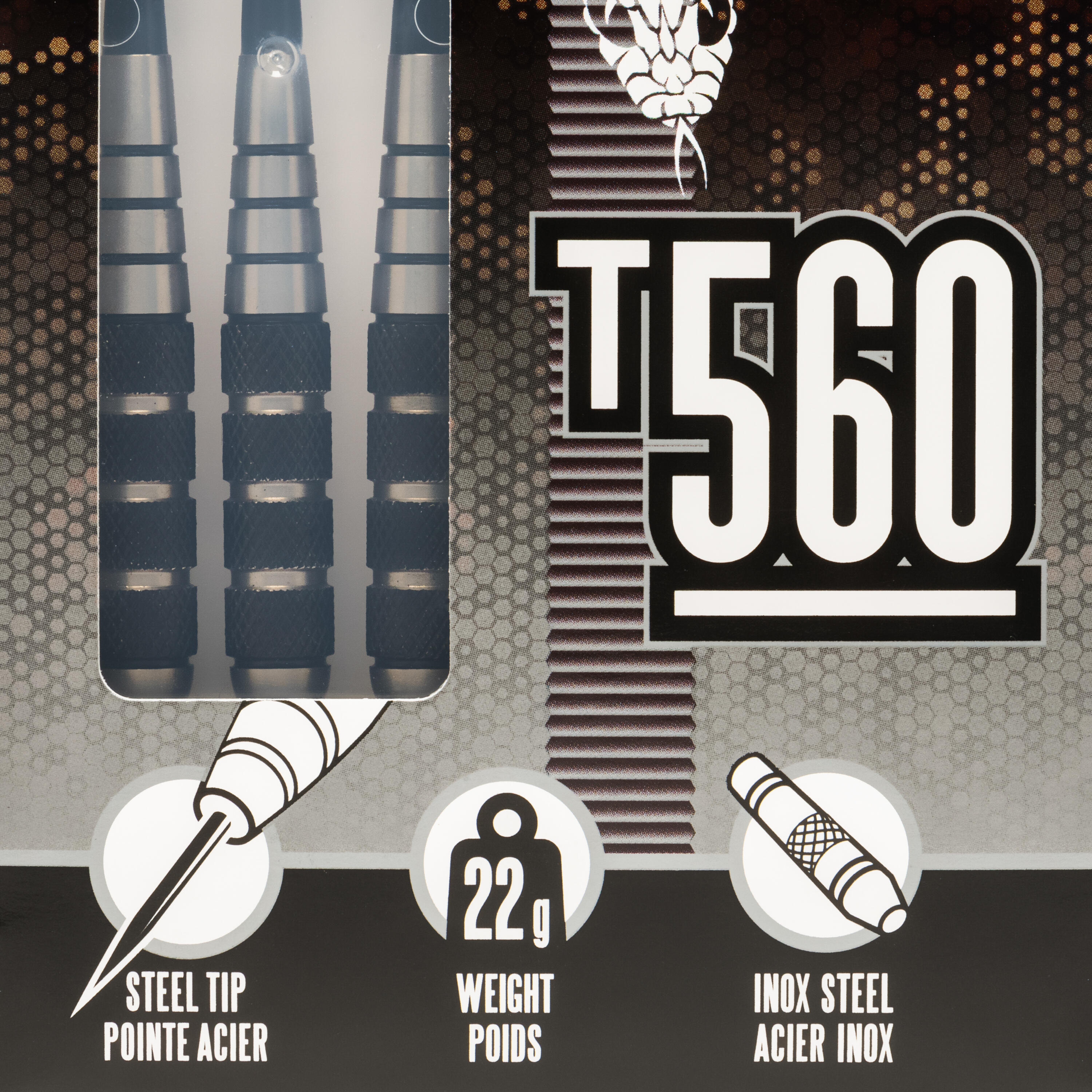 T560 Steel-Tipped Darts Tri-Pack 10/10