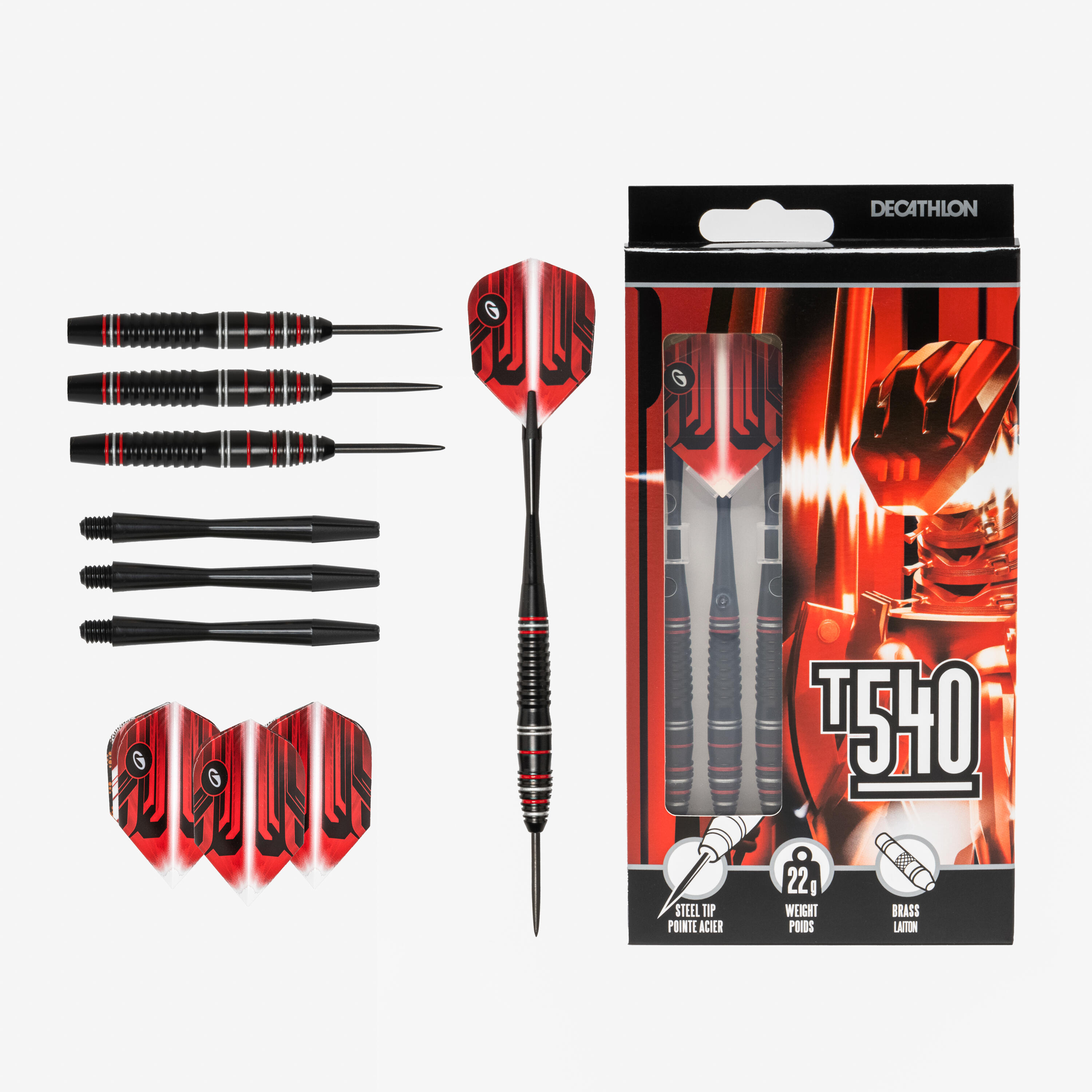 T540 Steel-Tipped Darts Tri-Pack
