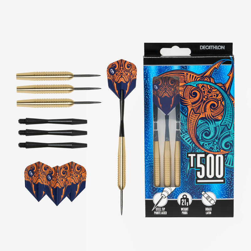 Săgeată T500 vârf oțel darts x3   