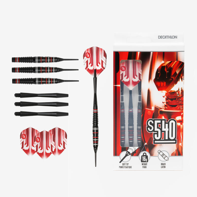 Săgeată S540 vârf plastic darts x3