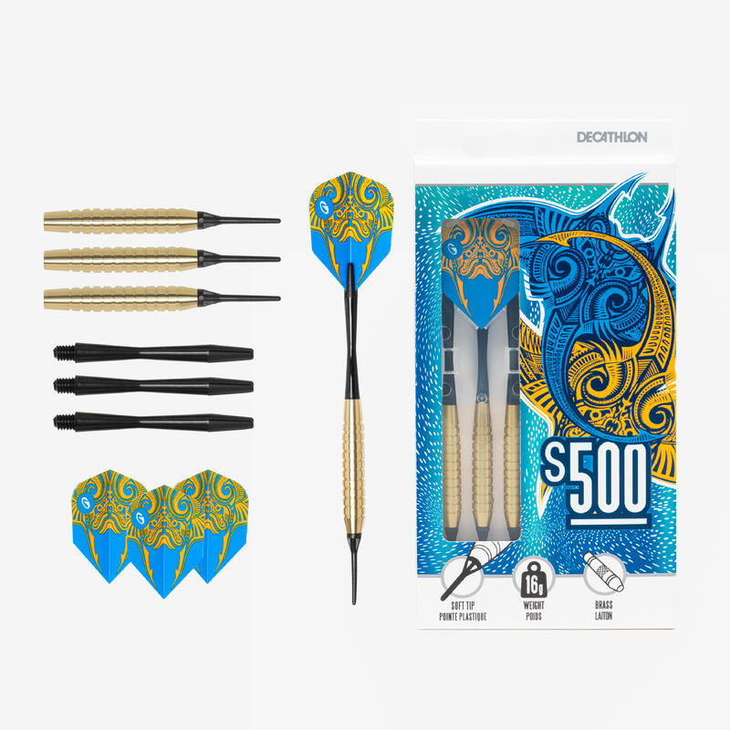 Săgeată S500 vârf plastic darts x3