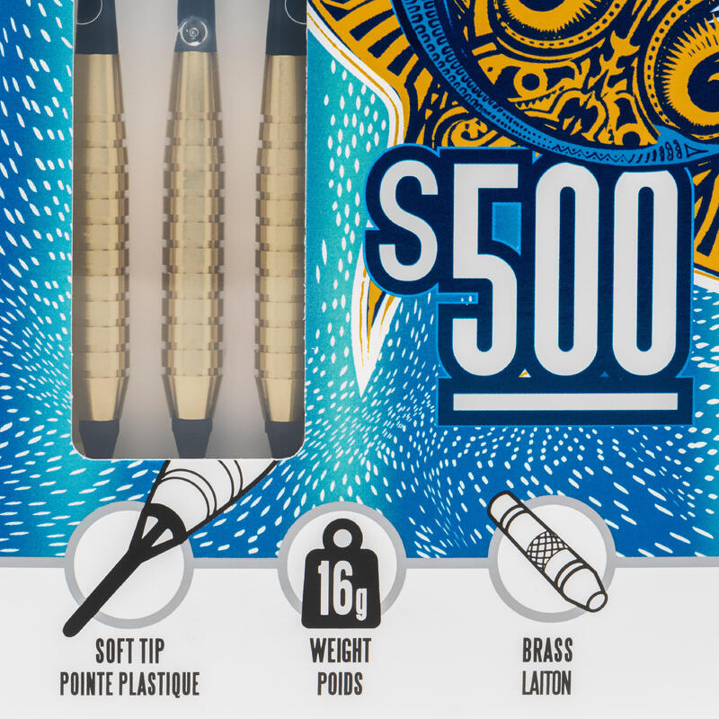 Săgeată S500 vârf plastic darts x3