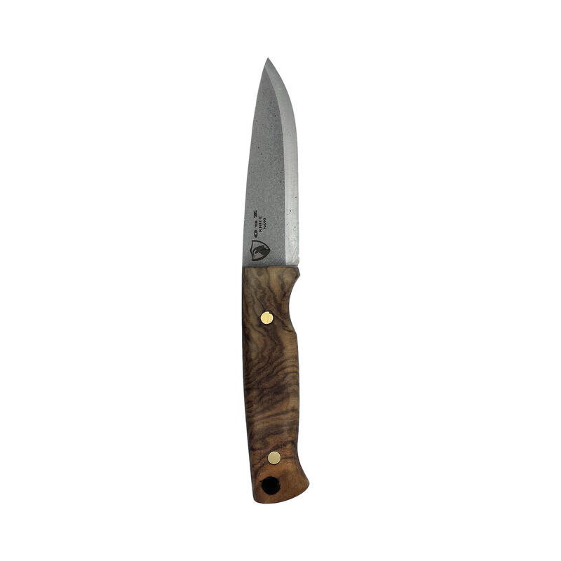 Ouz El Yapımı Av Bıçağı - Bushcraft - Ceviz Ağacı & Deri Kılıflı - N690