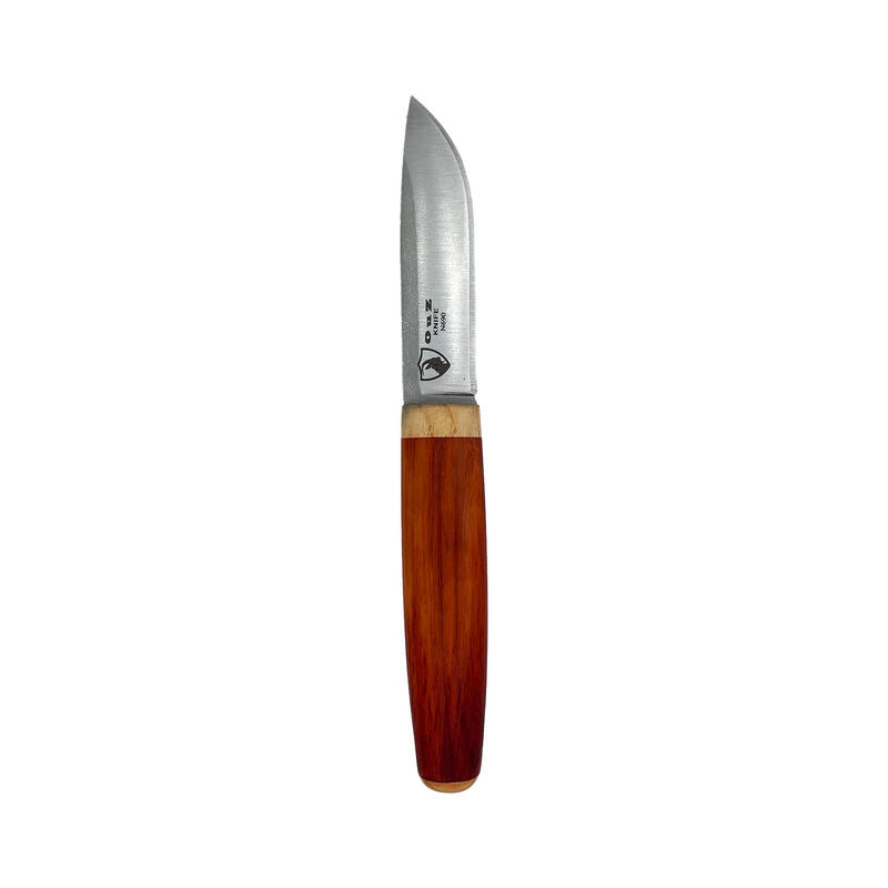 Ouz El Yapımı Av Bıçağı - Bushcraft - Paduk Dişbudak Ağacı & Deri Kılıflı - N690
