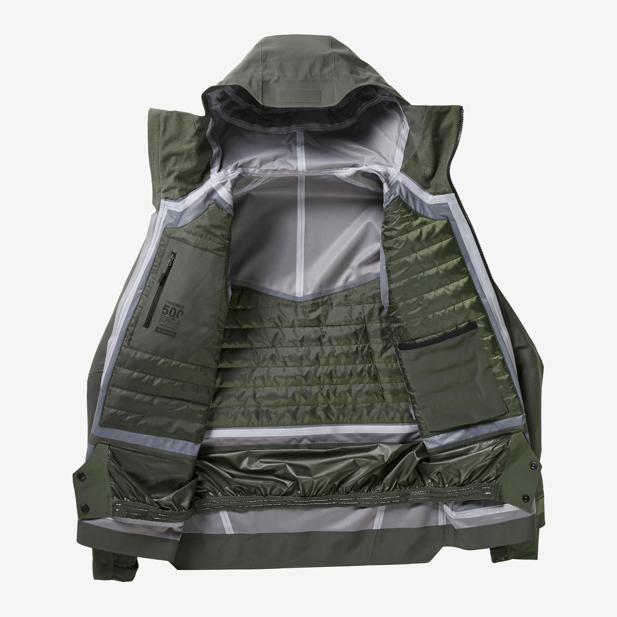 Manteau de ski chaud et respirant homme – FR 500 - WEDZE